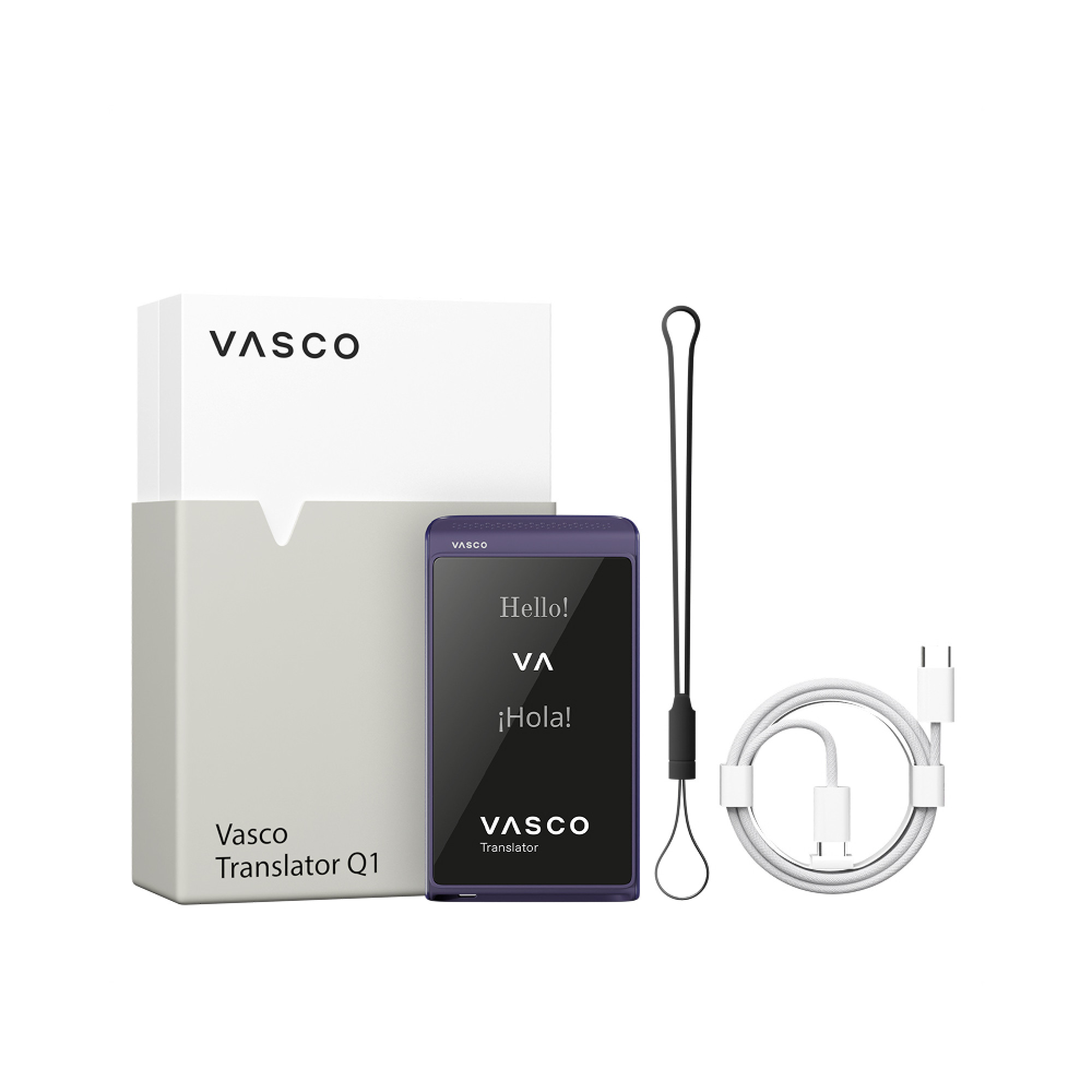 Голосовий перекладач із функцією клонування голосу Vasco Translator Q1 Mystic Plum